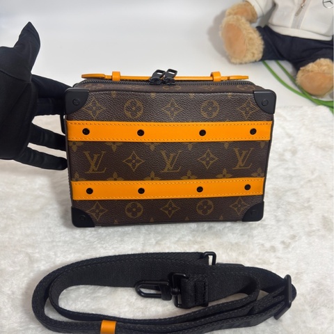 LV HANDLE SOFT TRUNK盒子包 橙色老花系列