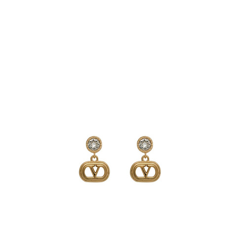 Oval Metal Earrings 垂墜耳環