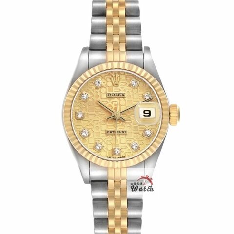 【大眾金時代】ROLEX 勞力士 69173 Datejust 蠔式女錶 半金款 金色紀念十鑽面盤 大眾金時代G436