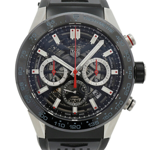 TAG Heuer Carrera Calibre 02 CBG2A10 鏤空錶盤男士腕錶