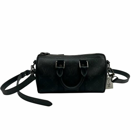 【美收精品】Louis Vuitton  Keepall 黑色老花斜背包 D-70【隔月月中將轉賣至日本 上架期限30天】