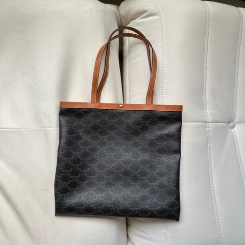 Celine FLAT SHOPPER中號標誌印花手袋