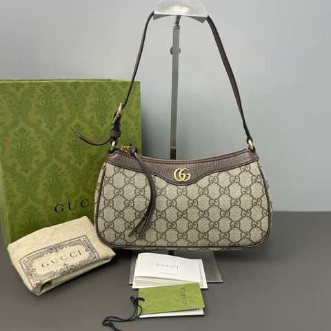 Gucci/古馳Ophidia老花腋下包
