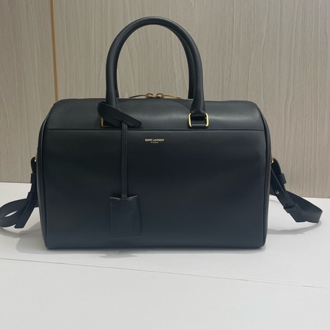 YSL/聖羅蘭 波士頓黑色 可拆卸肩帶
