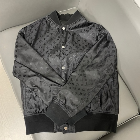 LV/路易威登 男士雙面滿印皮夾克