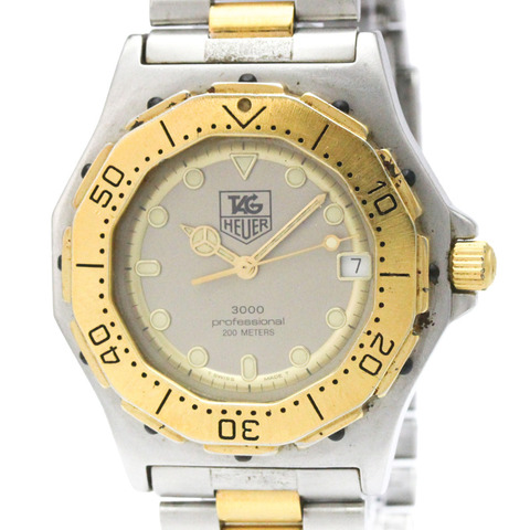 TAG HEUER 3000Proffesional 200公尺鍍金精鋼男錶 934.206