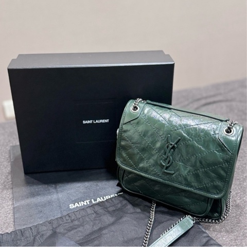 YSL baby Niki 墨綠