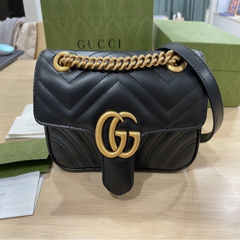 Gucci Marmont 22公分 9.5成新 支持平台驗貨