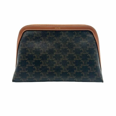 【美收精品】CELINE 老花大號化妝包  D-71【隔月月中將轉賣至日本 上架期限30天】