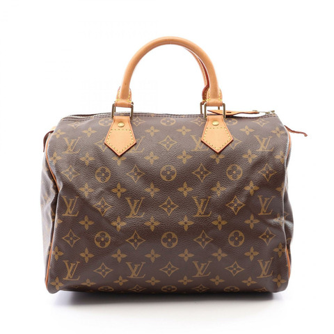 路易威登 Speedy 30 手提包 M41526 Monogram 帆布皮革棕色二手女士