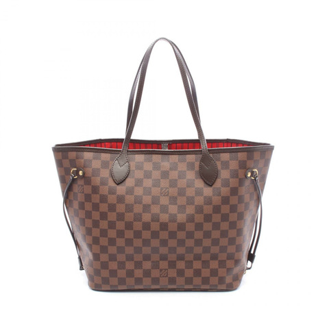 路易威登 Neverfull MM 肩背手提包 N41358 Damier 帆布櫻桃紅二手 LV
