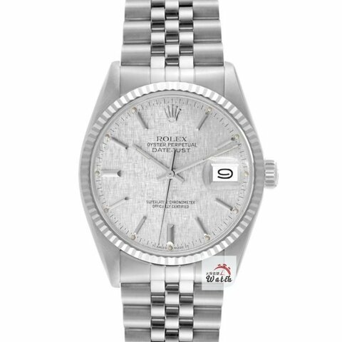 【大眾金時代】ROLEX 勞力士 16014 Datejust 蠔式日誌 經典款 銀色布紋T柱面盤 原帶 大眾金時代G437