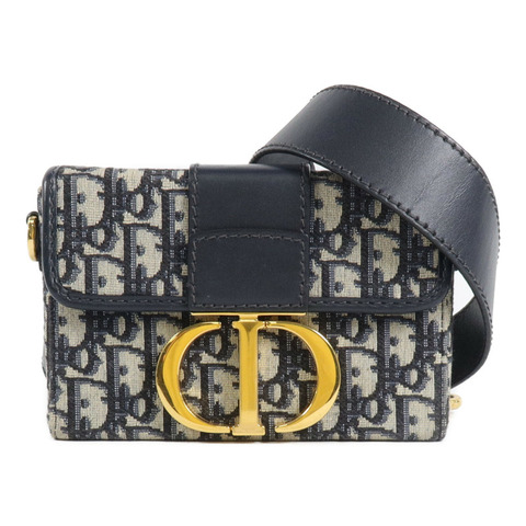 Dior 帆布/牛皮皮革30 Montaigne Box肩背袋