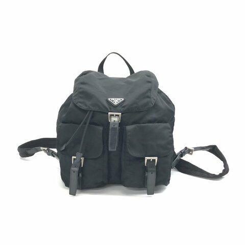 Prada 黑色 尼龍 30 後背包