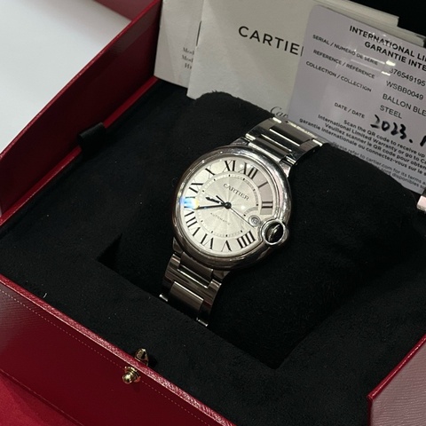 Cartier 卡地亞藍氣球男女同款 表經42mm