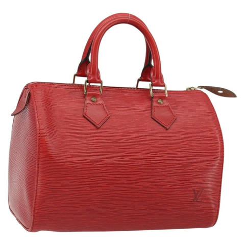 路易威登 Epi Speedy 25 手提包 卡斯蒂利亞紅 M43017 LV 正品 182664A