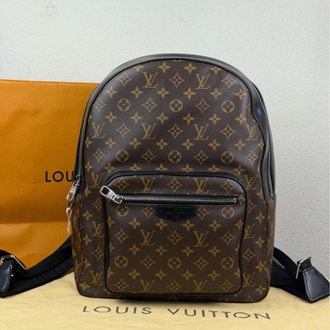 LV路易威登 Josh backpack 老花雙肩包書包 棕色