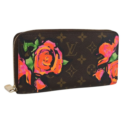 路易威登 Monogram Rose Zippy 長版皮夾 M93579 LV Auth 200391