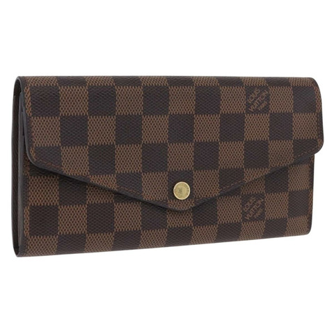 路易威登 Damier Ebene Portefeuille Sarah 長皮夾 N63209 LV 正品 200571M
