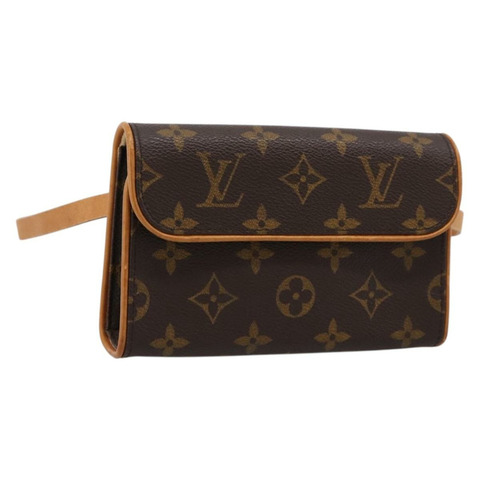 路易威登 Monogram Pochette Florentine 腰包 M51855 LV Auth 203093A