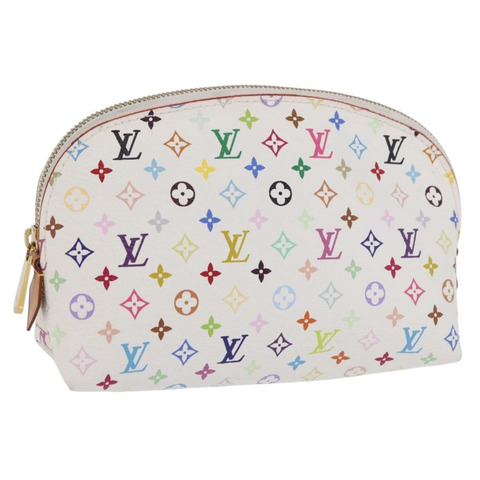 路易威登 Monogram Multicolor Pochette 化妝包 M47354 LV Auth 204614V