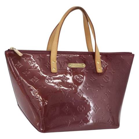 路易威登 Monogram Vernis Bellevue PM 手提包 紫色 M93584 LV Auth 204368V