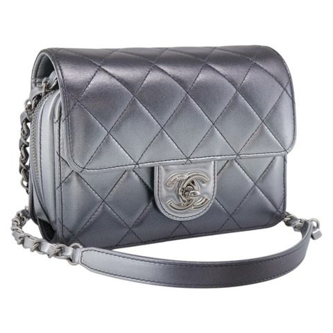 香奈兒 (CHANEL) Matelasse Like A Wallet Chain Bag 羊皮綠金 CC Auth LN146SAM