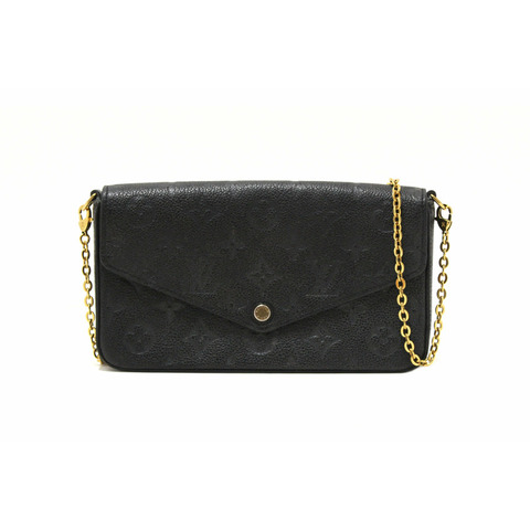 Louis Vuitton Black Monogram Empreinte Felicie Pochette Bag