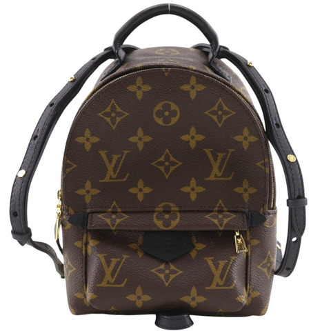 Louis Vuitton Palm Springs Backpack MINI，2way shoulder bag/day back，M44873，Monogram 帆布，2019 款，棕色，CA4179，女士款。