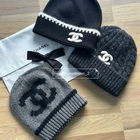 💎全新 Chanel 2026新款 灰色毛帽
