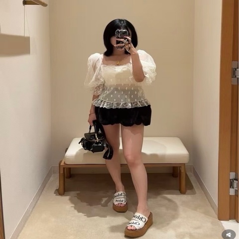 Chloe✨厚底鞋織帶拖鞋 #40