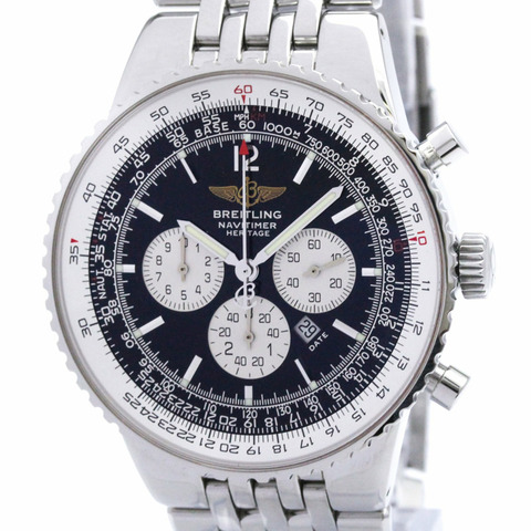 百年靈 Navitimer Heritage 精鋼自動男士腕錶 A35340 拋光