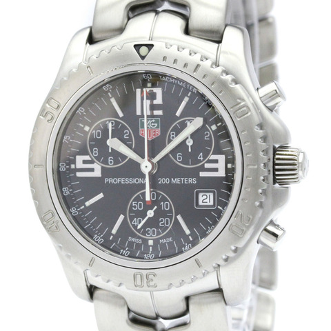TAG HEUER 豪雅 Link Chronograph Jason Bourne 精鋼腕錶 CT1111 拋光