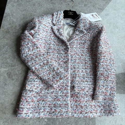 原价10万全新Chanel23C蒙特卡洛系列花朵外套fr34~~