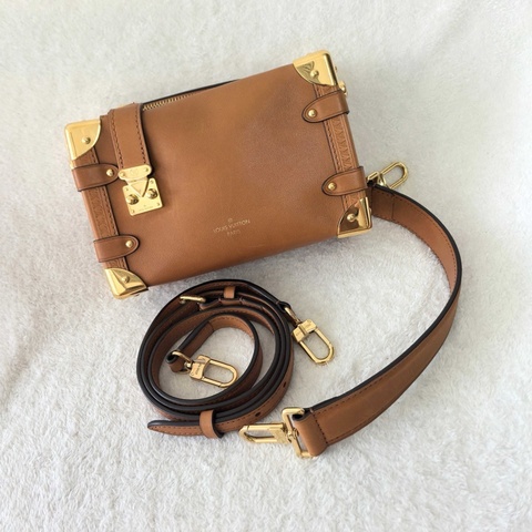 LV 路易威登 side trunk 谷愛凌 小號 手提包單肩包斜挎包 棕色
