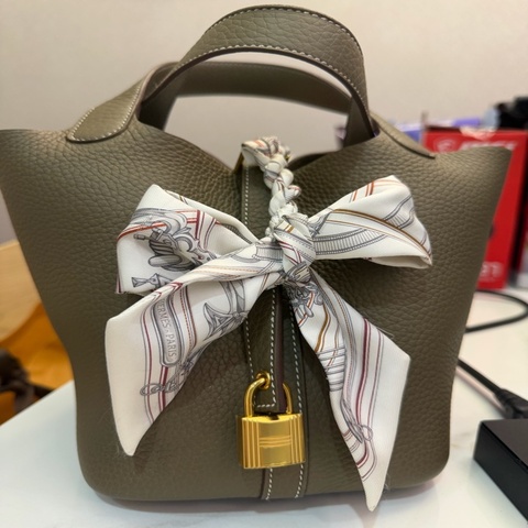 ❤️‍🔥金剛色 Hermes 愛馬仕 大象灰 金釦 picotin 18 水桶包 菜籃子G刻2026