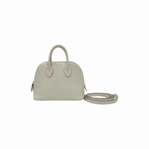 Hermès 奶油白 bolide mini G刻 肩背包
