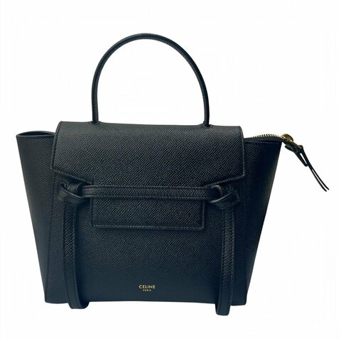 CELINE 賽琳 Nano Belt Bag 黑色牛皮 手挽 肩背 兩用袋