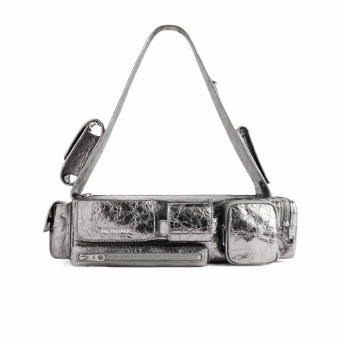 Balenciaga 女士 SUPERBUSY金屬質感加小號法棍 35cm*11cm*12cm
