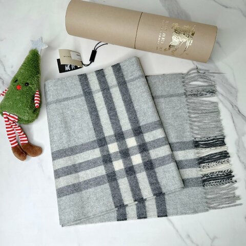 BURBERRY 喀什米爾羊毛圍巾