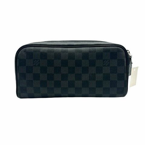 【美收精品】Louis Vuitton 棋盤格盥梳洗包 D-95【隔月月中將轉賣至日本 上架期限30天】