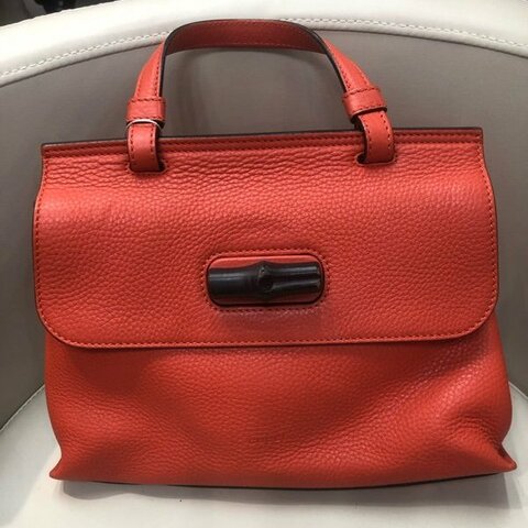 Gucci Bamboo 橙色 2 Way XC949
