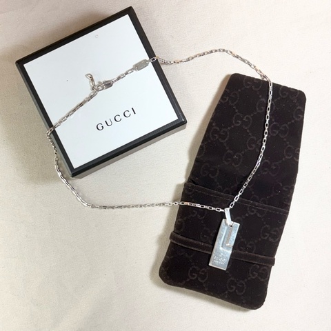 ‼️即將下架 經典百搭 Gucci 項鏈 925純銀 大G logo 總長49cm