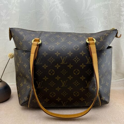 正品 LV 老花 Totally MM 托特包