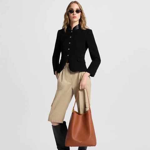【絕美現貨/優雅全套】Louis Vuitton Low Key Hobo MM 琥珀棕流浪包