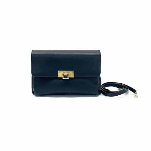 Balenciaga 黑色 荔枝牛皮 肩背包