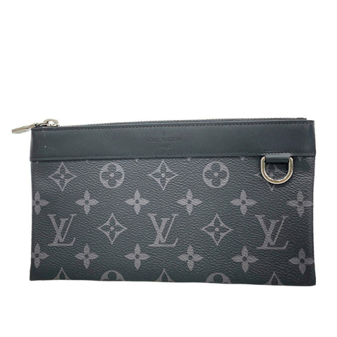 路易威登 Monogram Eclipse Pochette Discovery PM M44323 黑色 男士手袋