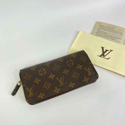 LV ZIPPY Monmgram拉鏈長夾 紫紅色