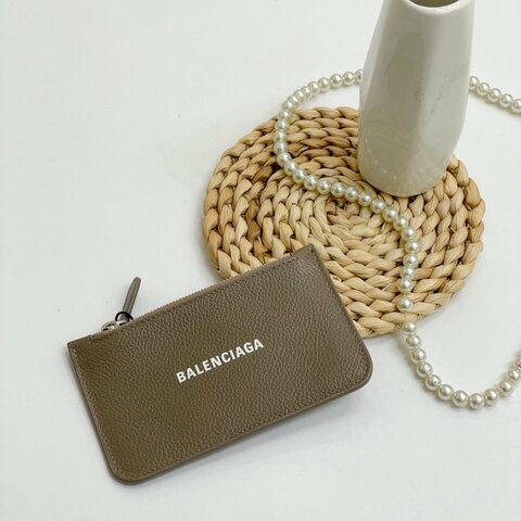 BALENCIAGA 一字拉鍊零錢卡包