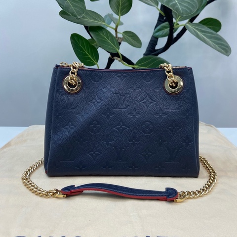 路易威登 LV surene BB 深藍牛皮壓花包